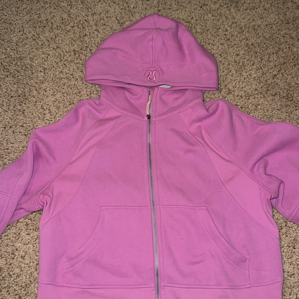 Light Pink Lululemon Scuba Full Zip